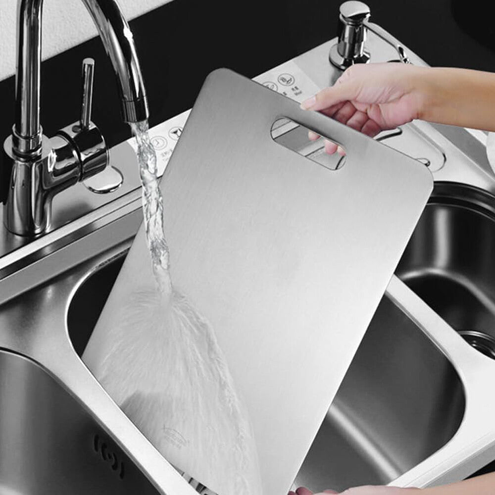 Titanium Cutting Board Double-Sided Titanium Cutting Boards For Kitchen Camping--Small Size 20 X 30cm