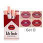 4Pcs Matte Mist Lipstick Set – Long Lasting Velvet Matte Lip Colour, Lightweight Hydrating Lipstick Makeup for Women