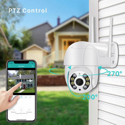 Smart WiFi Surveillance Camera 1080P AI Dual Light Night Vision Door Intercom Security Camera
