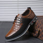 Men's Casual Leather Shoes | British Style Microfiber Low Top | Casual Shoes