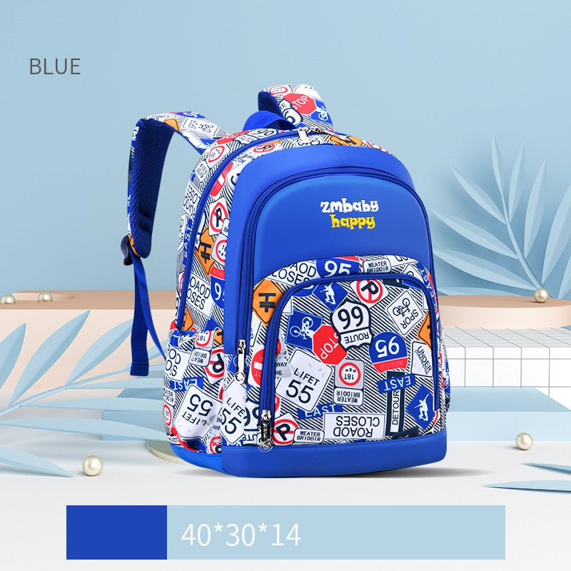 Sesame Baby Korean Style Kids School Backpack – Lightweight Primary School Bag