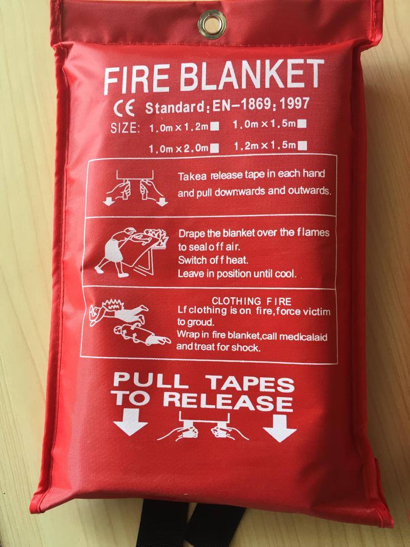 Fire Protection Glass Fibre Fire Fighting Blanket for Home Kitchen Safety
