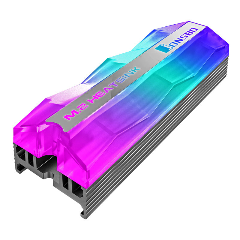 USB Flash Drives M.2 HDD Radiator 5V Automatic RGB Color Changing Hard Drive Cooler
