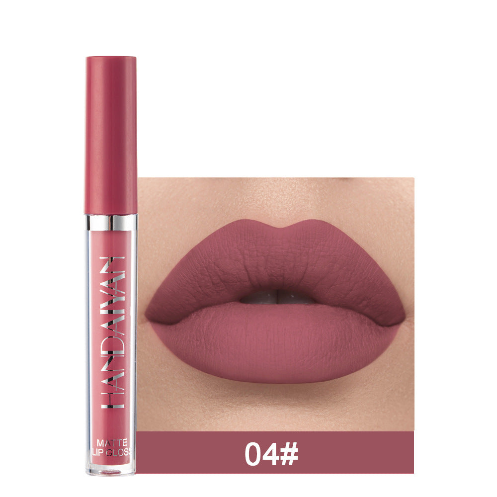HANDAIYAN Matte Liquid Lipstick – Non-Stick Cup Long Lasting Lip Gloss, Waterproof Non-Fading Lip Colour for Women