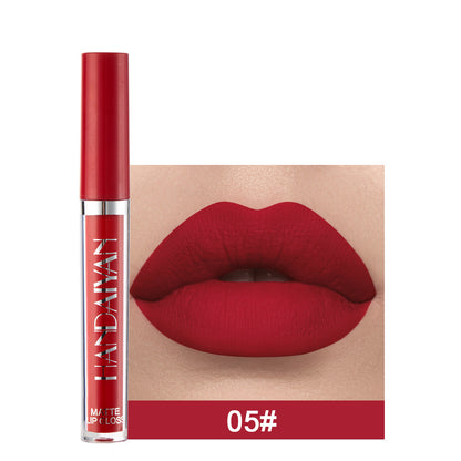 HANDAIYAN Matte Liquid Lipstick – Non-Stick Cup Long Lasting Lip Gloss, Waterproof Non-Fading Lip Colour for Women