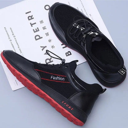 Street Style Men's Casual Shoes | Microfiber Flat Heel Trainers | Casual Shoes