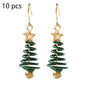 Christmas Tree Star Earrings – DIY Aluminium Alloy Festive Stud Earrings for Women