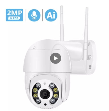 Smart WiFi Surveillance Camera 1080P AI Dual Light Night Vision Door Intercom Security Camera