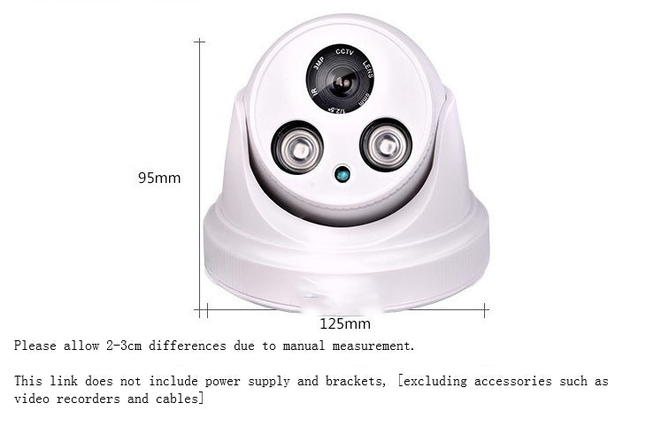 Infrared Dome Surveillance Camera Night Vision Indoor Security Door Intercom Camera