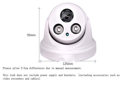 Infrared Dome Surveillance Camera Night Vision Indoor Security Door Intercom Camera