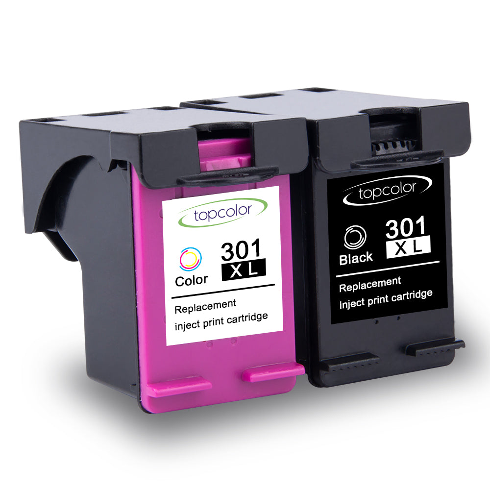 Printer Supplies Topcolor 301XL Replacement Ink Cartridges for HP DeskJet – Black & Colour