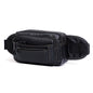 Genuine Leather Men’s Waist Bag – Medium Retro Crossbody Travel Bag
