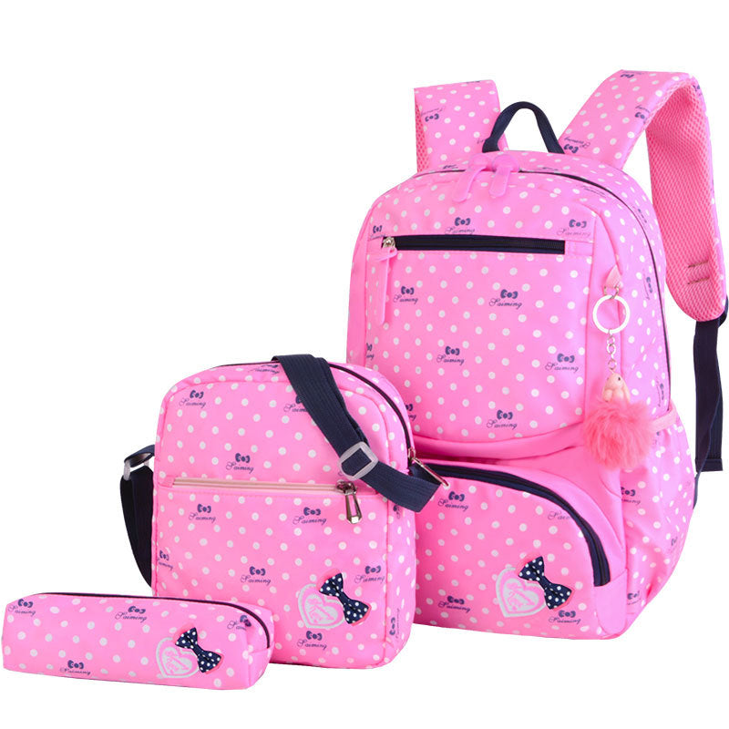 Korean Style Cute Princess Backpack for Girls – Waterproof Primary School Bag
