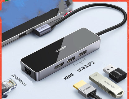 Cm350 Multi-Function Network Adapter 4-in-1 HDMI + Gigabit Ethernet + 2× USB 3.0 | Networking Tools | Branch Extender Converter
