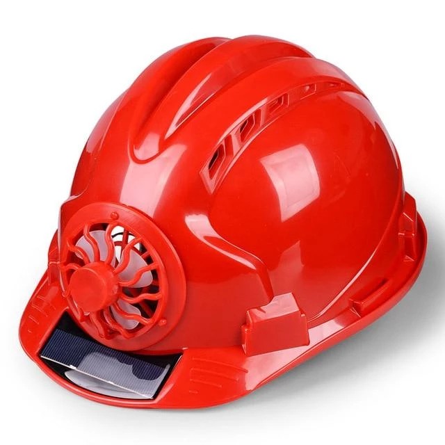 Workplace Safety Supplies Solar Ventilated Sun Protection Helmet for Construction Workers