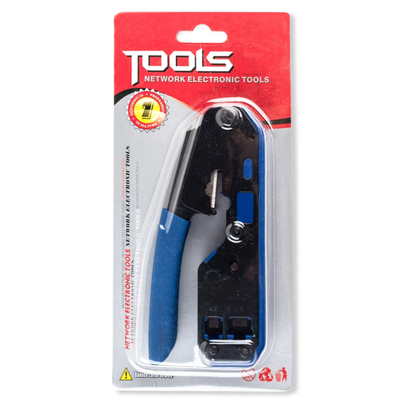 RJ45 Network Crimper & Cable Stripping Plier Stripper | Networking Tools | Cat6/Cat5e/Cat5 RJ11 RJ12 Connector Tool