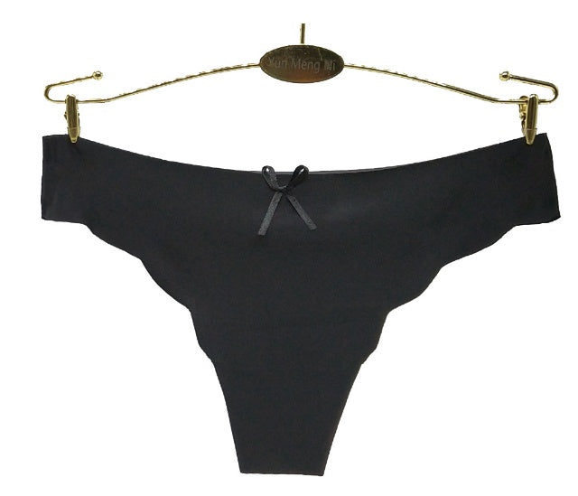 Seamless Nylon G-String Thong for Women – Stretchy Sexy Everyday Panties