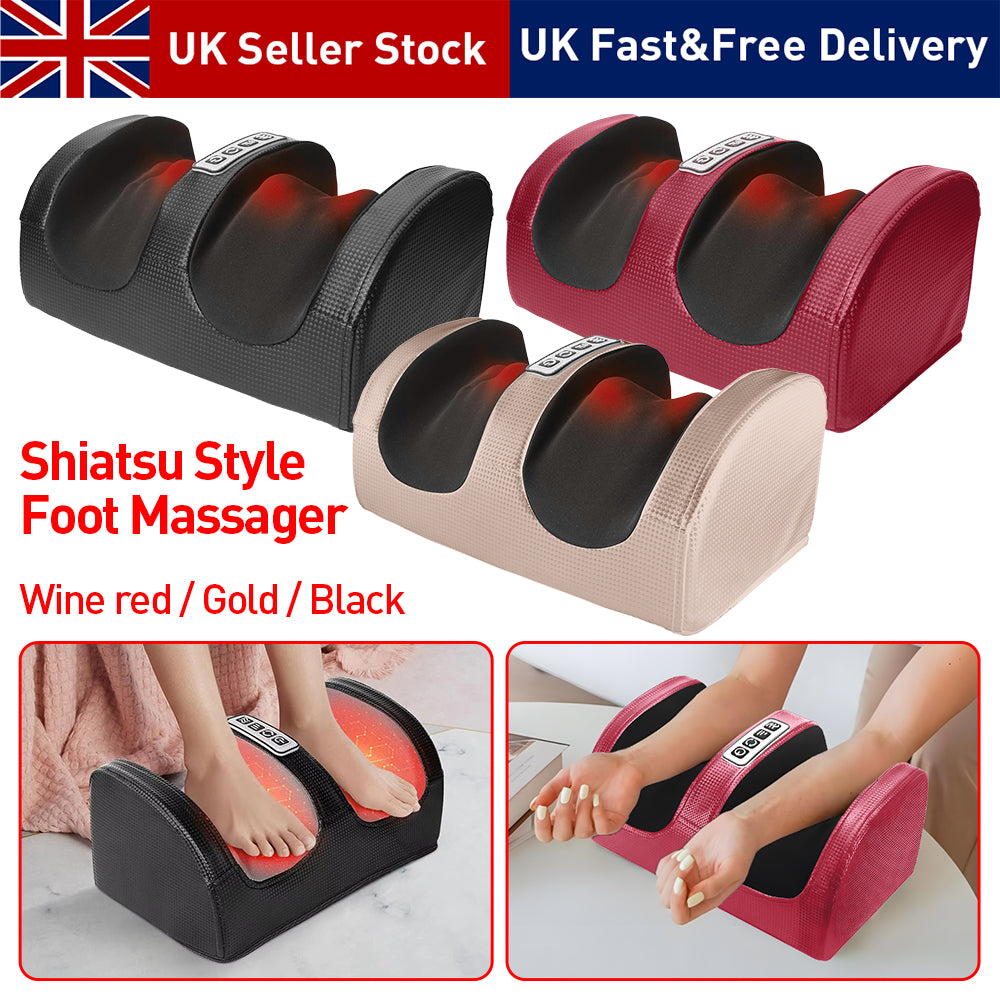 2026 New Clearance Sale Foot Massager Massage Machine New Feet Kneading Calf Pain Relief Electric Heated UK Device