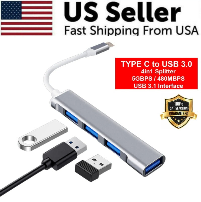 USB Flash Drives Multiport USB-C Hub 5-in-1 / 7-in-1 4K HDMI Adapter for MacBook Pro & Air