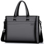 Men’s Genuine Leather Business Briefcase – First Layer Cowhide Work Bag