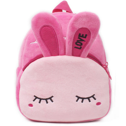 Cute Rabbit Plush Backpack for Kids – Korean Style Soft School Bag