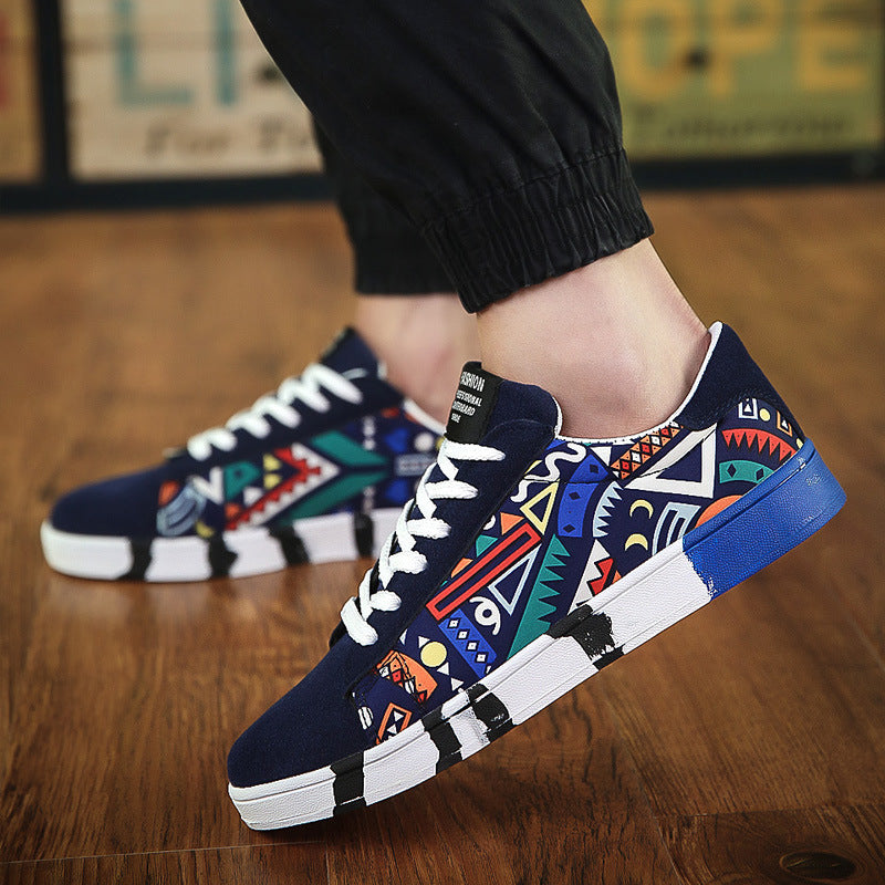 Men’s Suede Stitch Casual Trainers – Lightweight Lace-Up Everyday Shoes with Rubber Sole