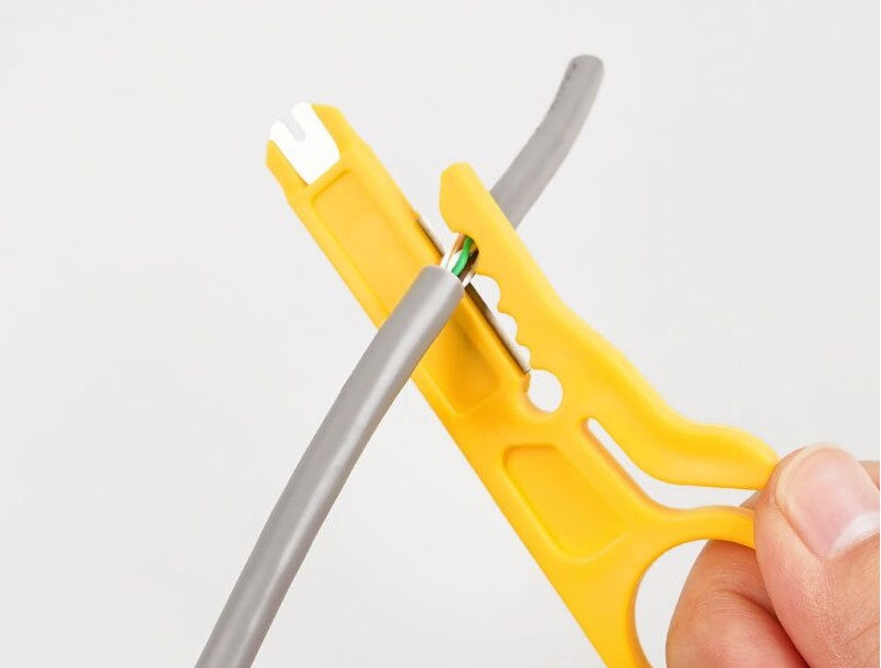 RJ45 Network Crimper & Cable Stripping Plier Stripper | Networking Tools | Cat6/Cat5e/Cat5 RJ11 RJ12 Connector Tool