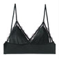 Women’s Lace Halter Bra – Wire free Low Back Seamless Bralette