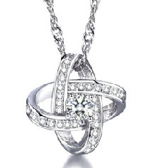 925 Sterling Silver Forever Heart Necklace for Women – AAA Zircon Lab Diamond Pendant | Luxury Wedding & Anniversary Gift UK