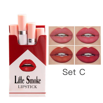4Pcs Matte Mist Lipstick Set – Long Lasting Velvet Matte Lip Colour, Lightweight Hydrating Lipstick Makeup for Women