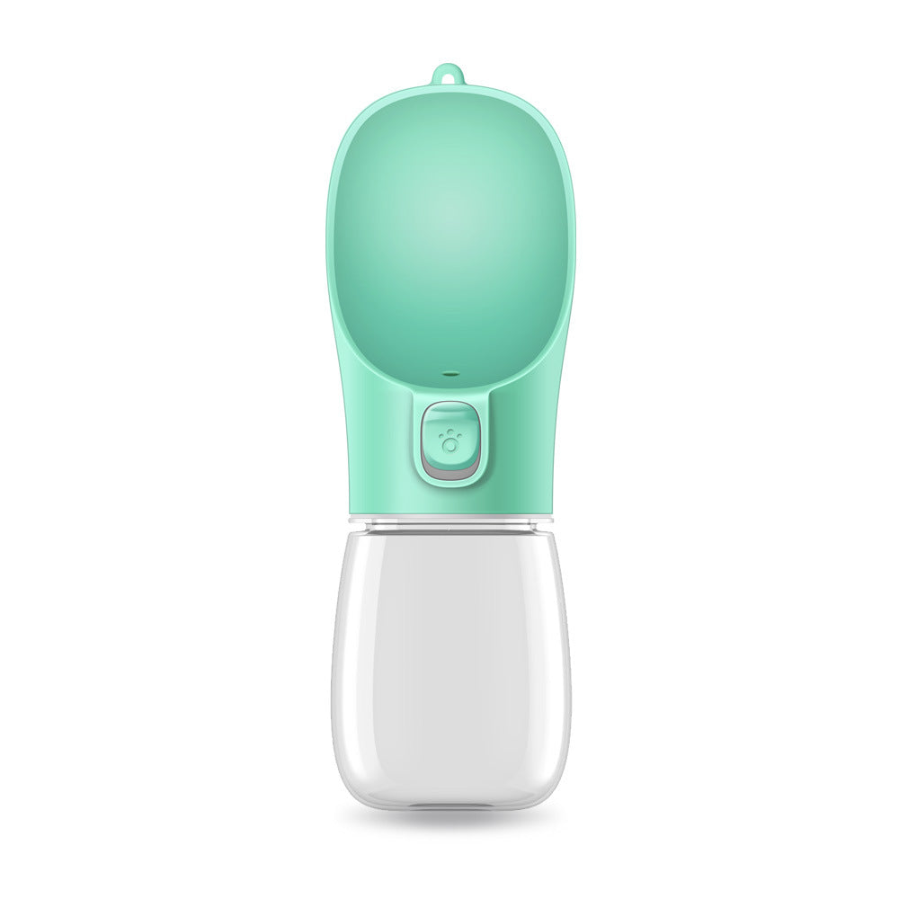 Portable Dog Water Bottle 800ml Leakproof Travel Dispenser with Foldable Bowl for Walking & Hiking