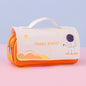 Office & School Supplies Planet Flip Canvas Pencil Case – Large Capacity Cute Cartoon Pen Pouch
