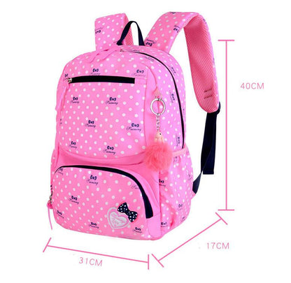 Korean Style Cute Princess Backpack for Girls – Waterproof Primary School Bag