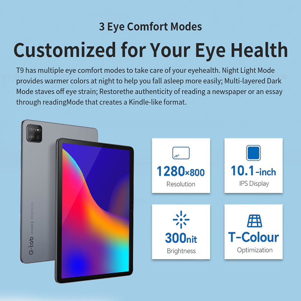 Laptops G-Tab T9 10.1 Inch Android 14 Tablet 3GB RAM 64GB ROM UK