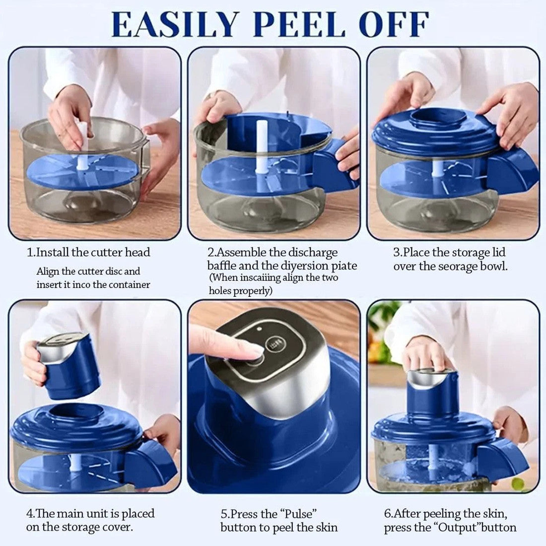Effortless Peeling Electric Grape Peeling Machine Fruit Peeler Tool