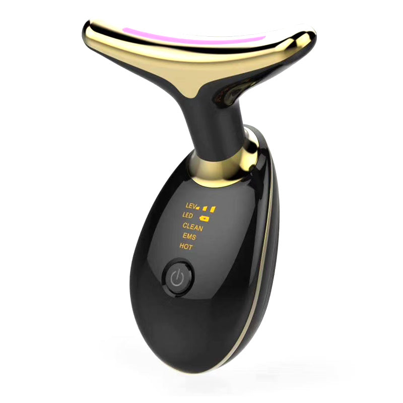 EMS Thermal Neck Lifting Massager with LED Light Therapy – Electric Microcurrent Wrinkle Remover